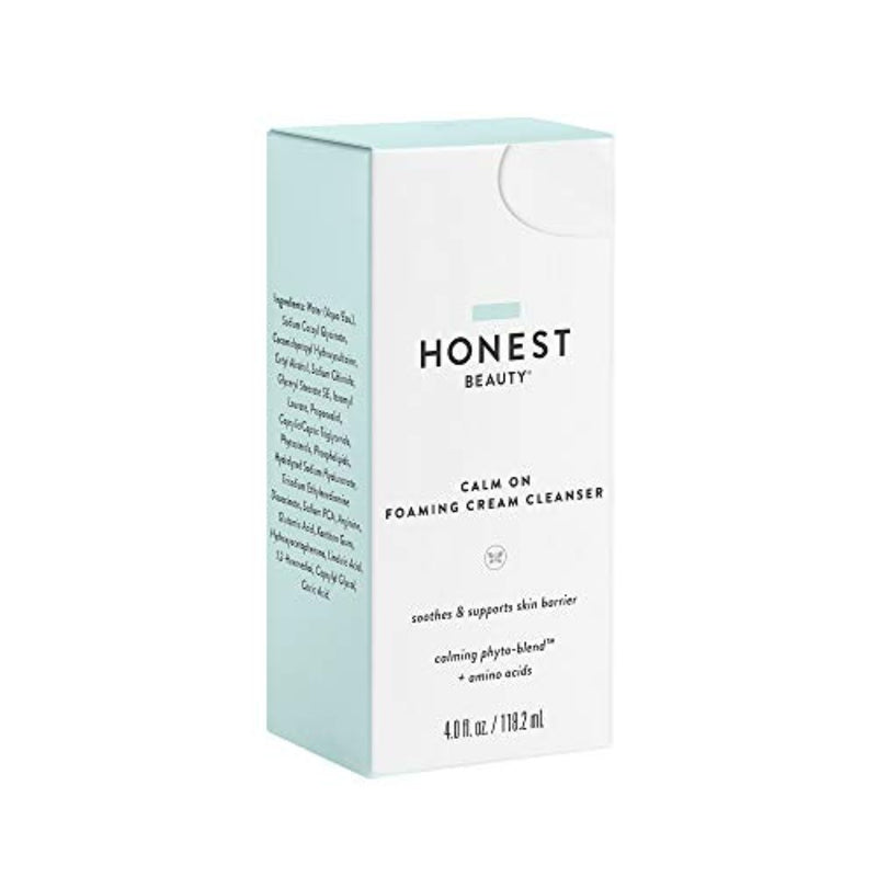 Honest Beauty Calm On Foaming Cream Cleanser with Hyaluronic Acid - 4.0 fl oz