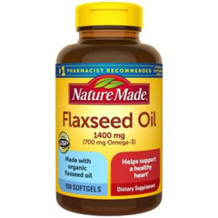 Nature Made Flaxseed Oil 1400 mg Softgels - 100ct