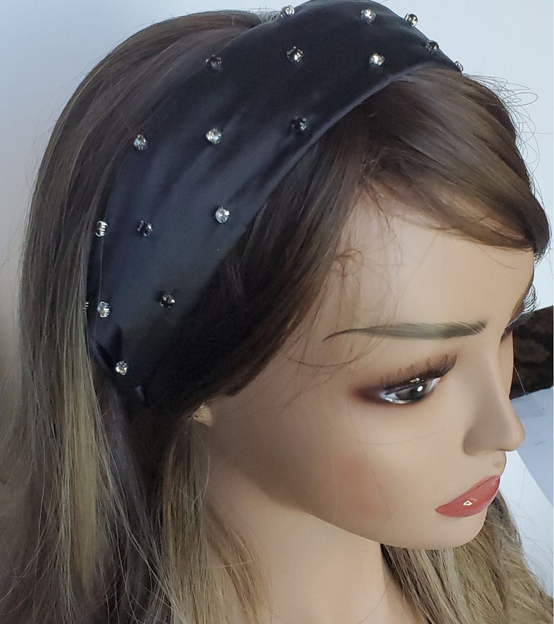 Wide Crystal Headband - A New Day Black