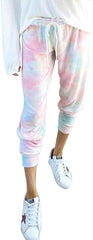 Acelitt Women Casual Drawstring Elastic Waist Jogging Jogger Pants with Pockets,S-2Xl