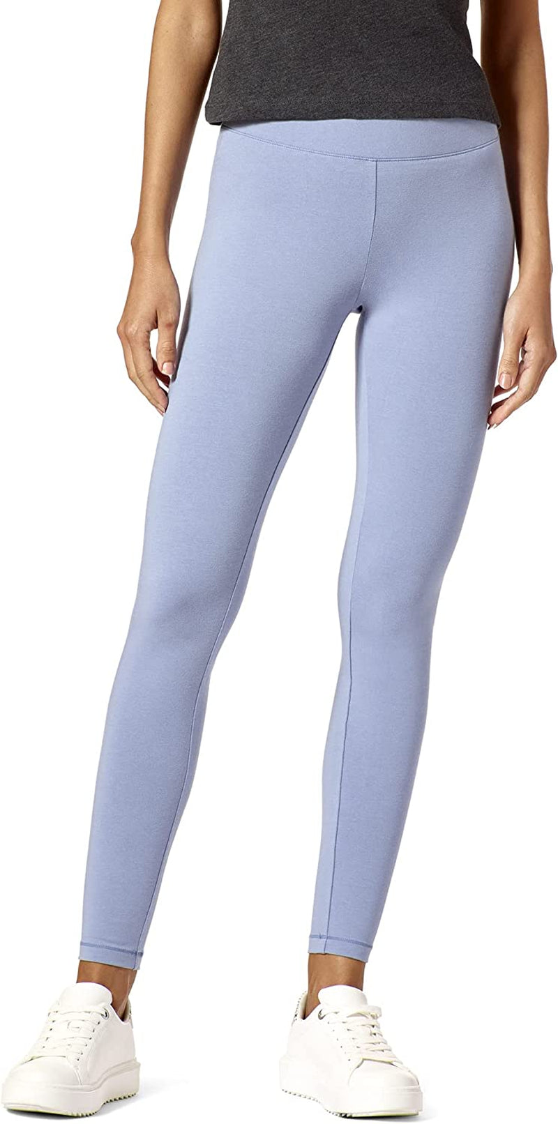 HUE Women'S Cotton Ultra Legging with Wide Waistband, Assorted