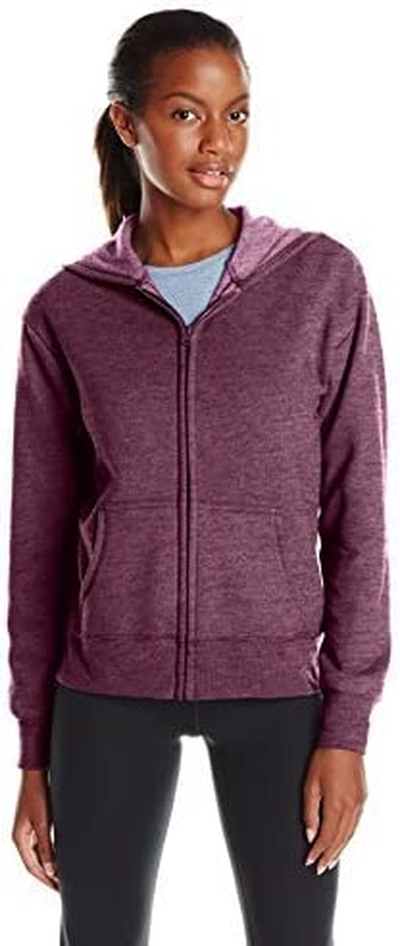 Hanes Women'S Ecosmart Full-Zip Hoodie Sweatshirt