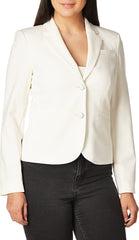 Calvin Klein Women'S Two Button Lux Blazer (Petite, Standard, & Plus)