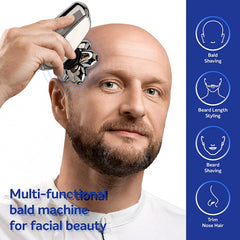 Aidallswellup Men’S 5-In-1 Electric Head Shaver for Bald Men - Head Shaver for Men - Anti-Pinch - Ergonomic Design - Cordless and Rechargeable.