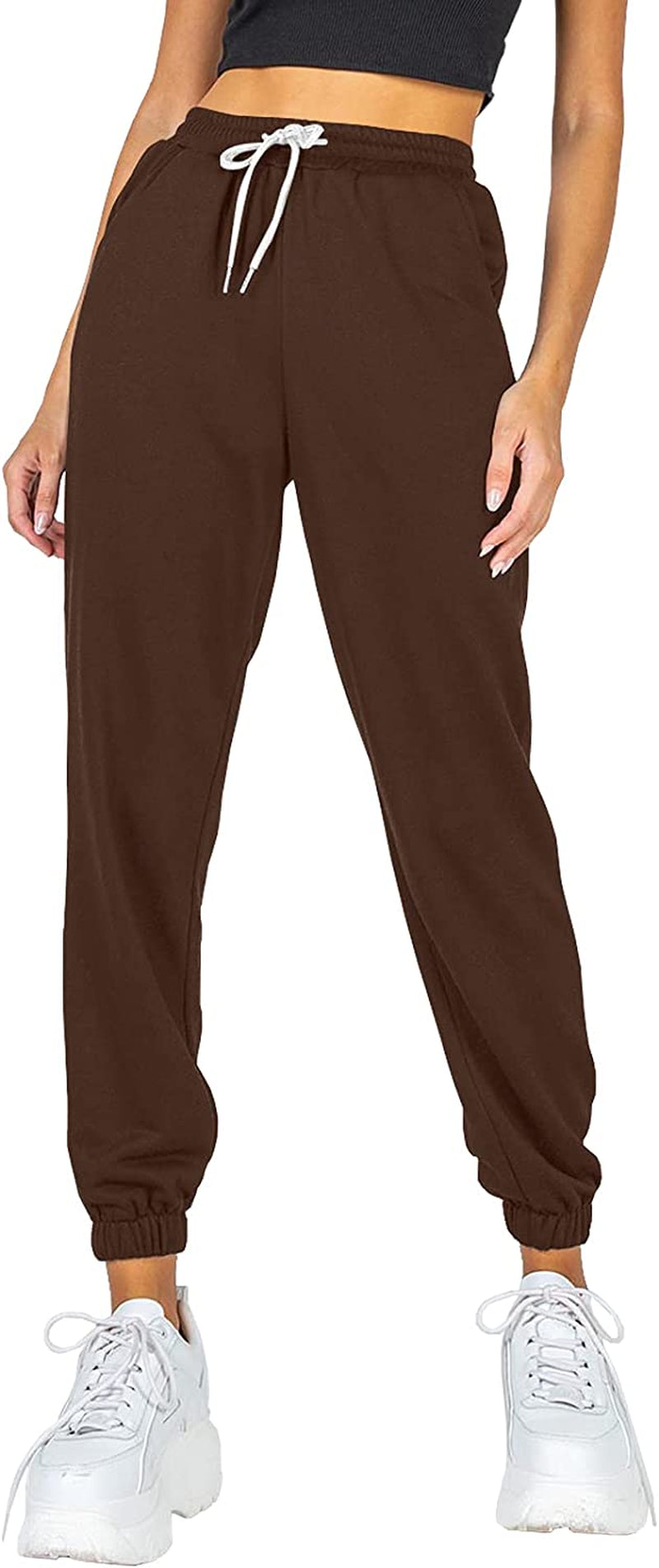 AUTOMET Women'S Cinch Bottom Sweatpants High Waisted Athletic Joggers Lounge Pants with Pockets