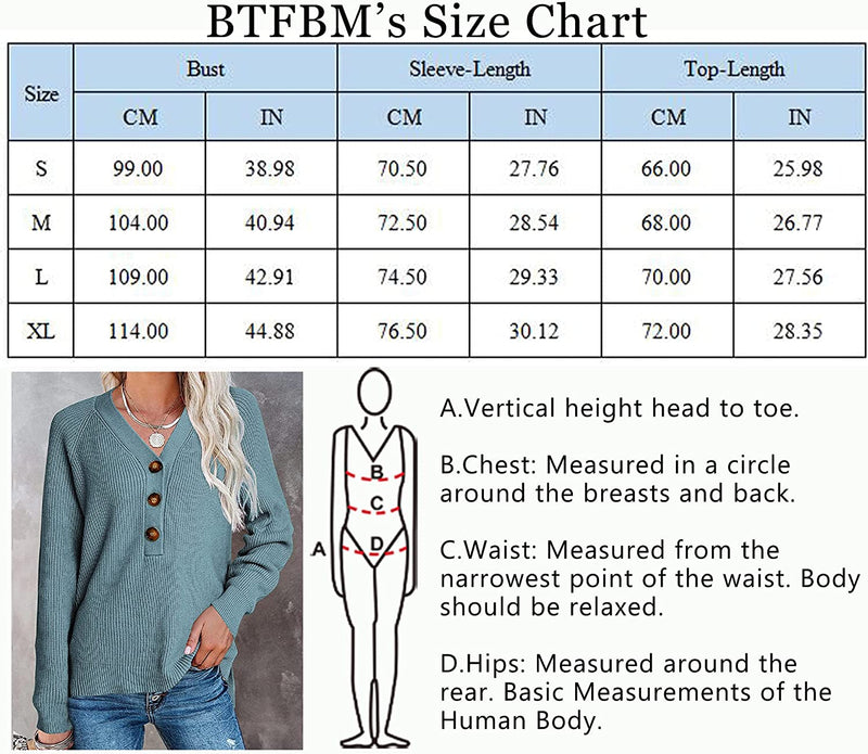 BTFBM Women Long Sleeve V Neck Button down Sweater Solid Color Ribbed Knit Sweater Casual Relaxed Fit Pullover Jumper