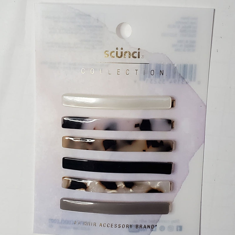 scunci Collection Assorted Resin Bobby Pins - 6pk